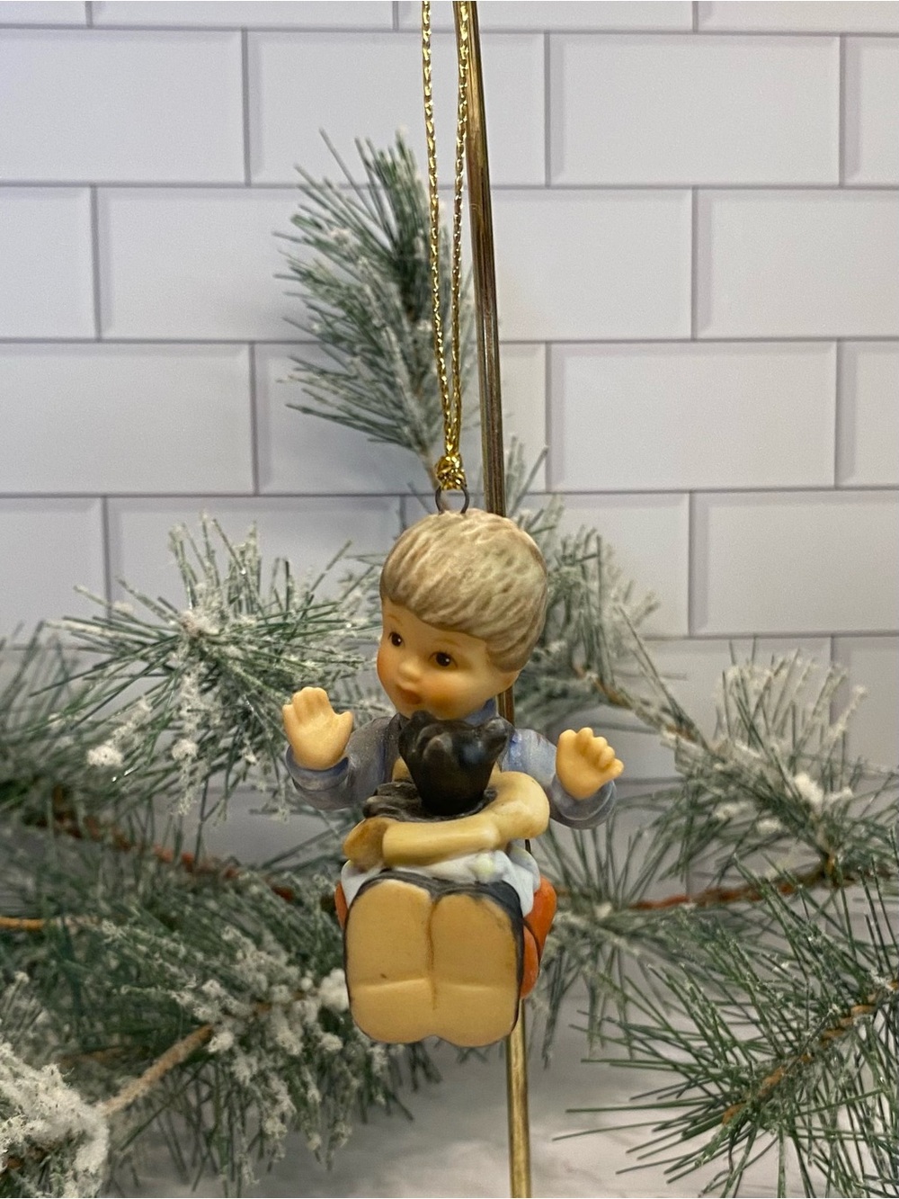 ‘The Best Gift’ Porcelain A Berta Hummel Christmas Ornament